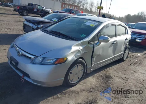 2008 Honda Civic Hybrid z USA, uszkodzony, nr VIN JHMFA36258S029137